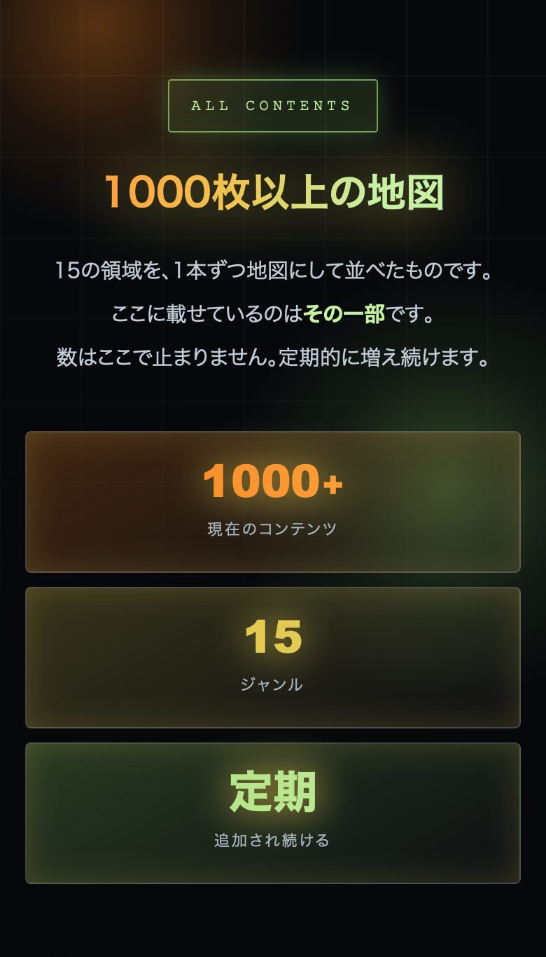 上級コンテンツの一覧